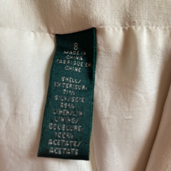 Lauren Ralph Lauren, Long Cream Blazer, size 8 - Picture 6 of 7